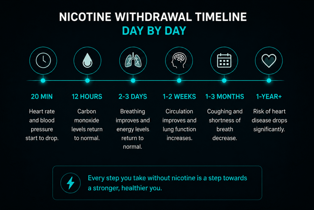Nicotine Withdrawal Timeline